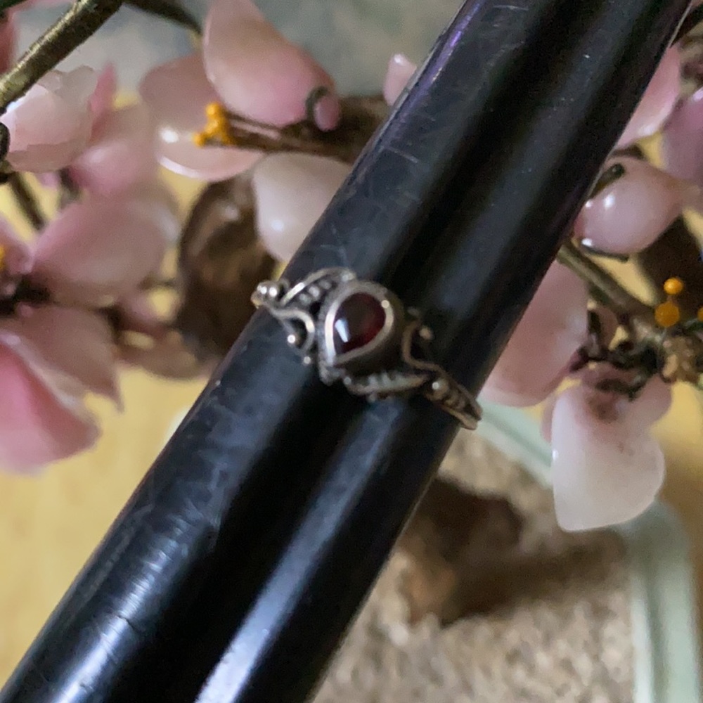 Antique 925 Ruby Ring - image 7